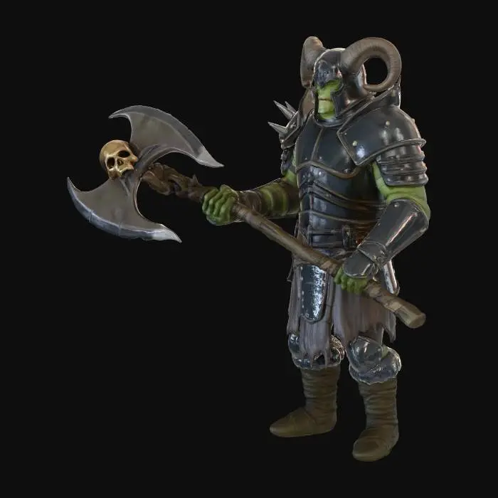 3D model for Warrior of the Abyss