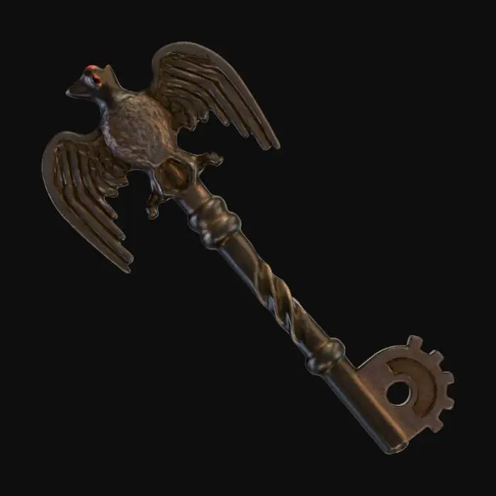 3D model for Crow Symbol Key