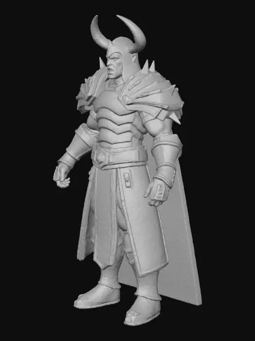 3D model for demonic viking