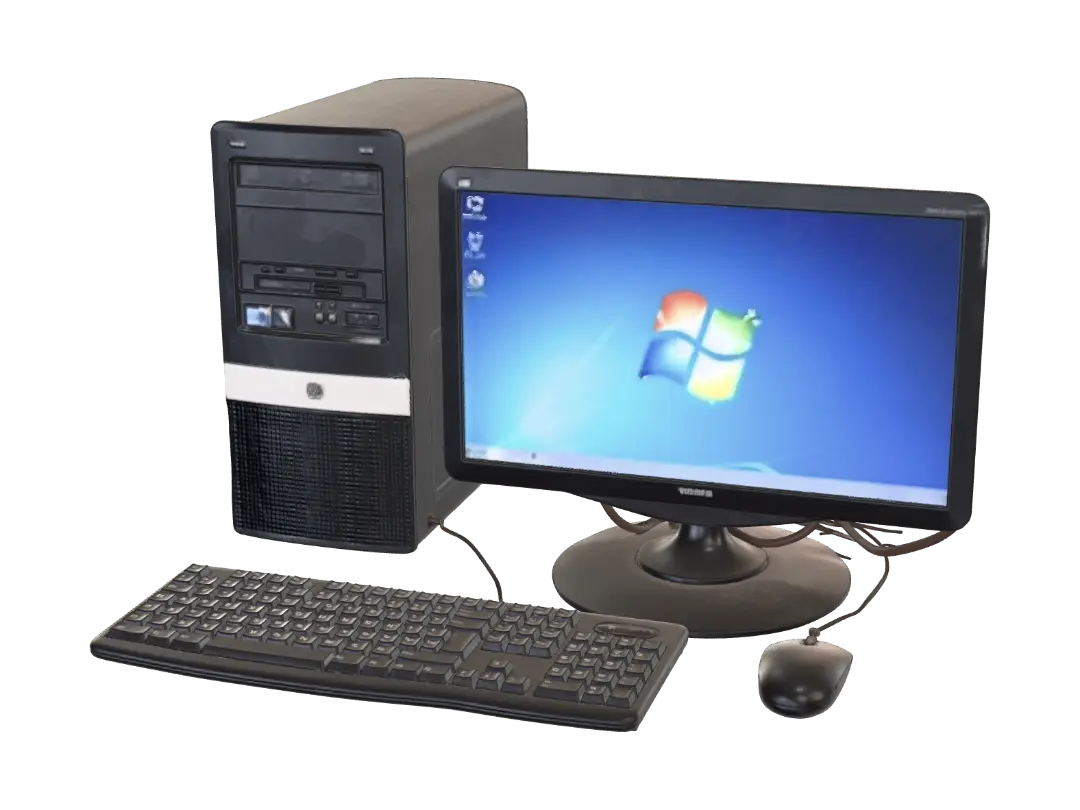 usual old pc - Monitor 3D model, vytvořený pomocí AI