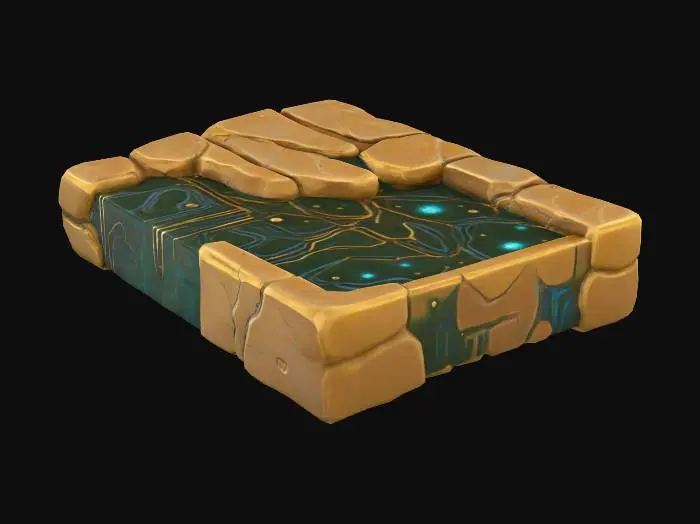 3D model for Futuristic Stone Tablet