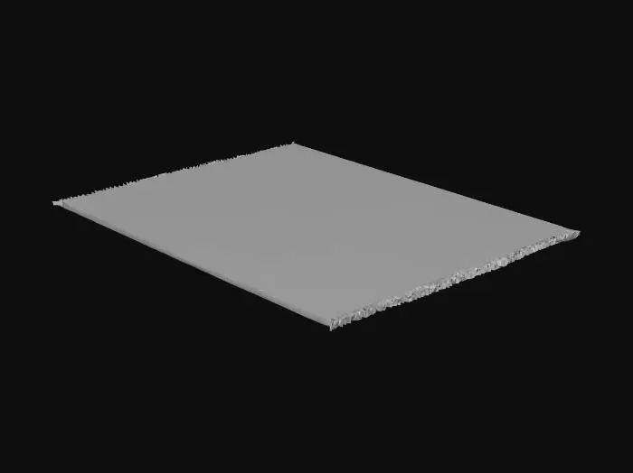 3D model for An elegant antique carpet with intricate oriental patterns, rich deep red and gold colors, finely woven with luxurious textures, slightly worn for authentic vintage look, baroque or Victorian style, high quality