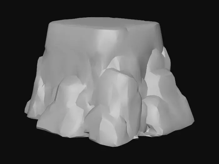 3D model for Stone Pedestal