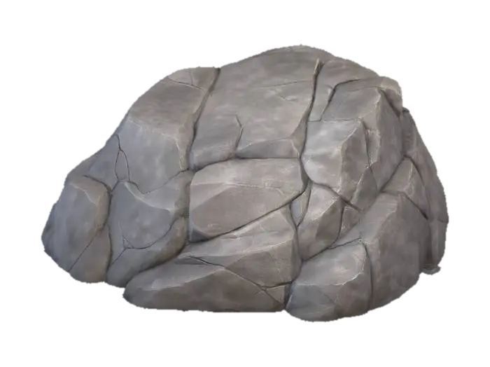 Grey Rock Pile 3D-model, gegenereerd door AI