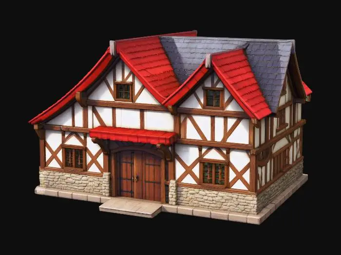 3D model for Crimson Timber Cottage