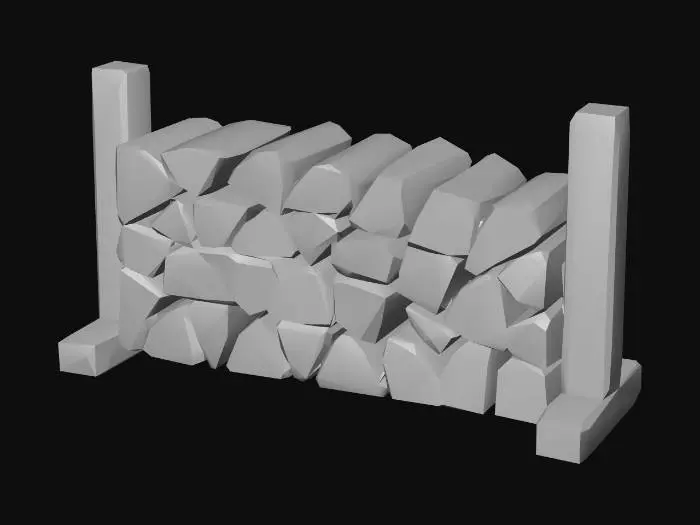 3D model for Stacked Firewood