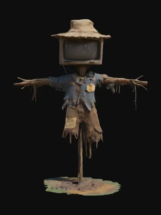 3D model for Digital Scarecrow, #garden#