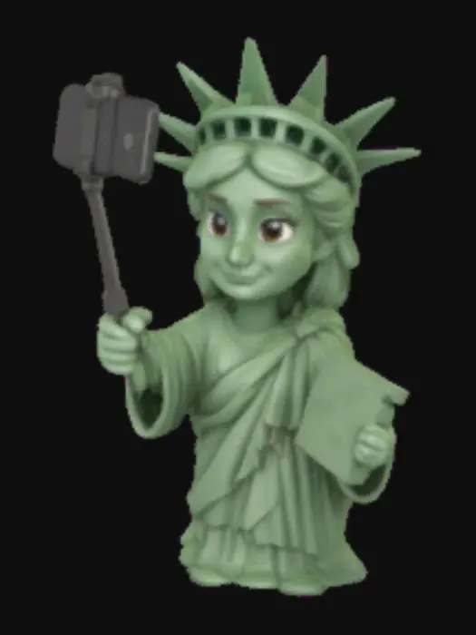 3D model for [New York] Statue of Selfie, #AroundTheWorld#