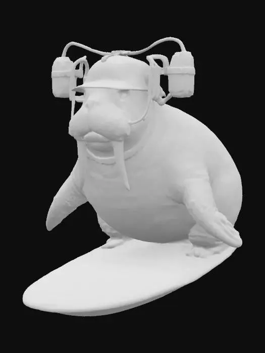 3D model for [Greenland] Walrus Rocket Surfer, #AroundTheWorld#