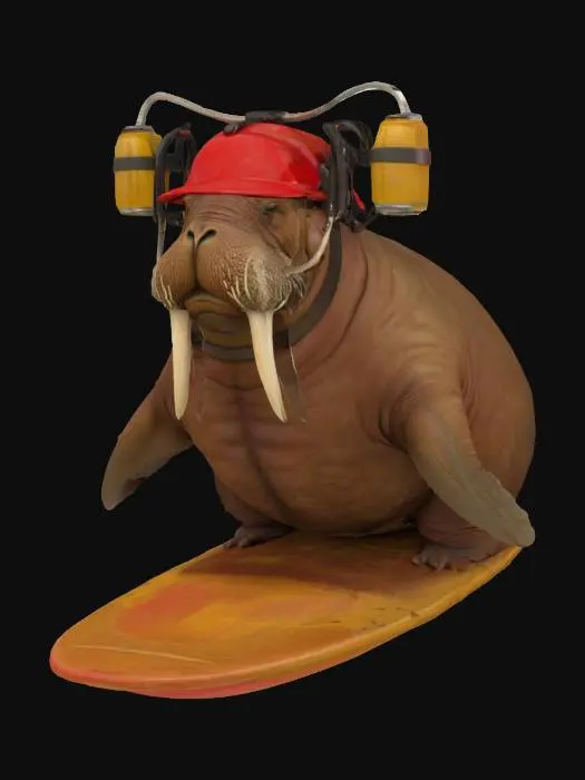 3D model for [Greenland] Walrus Rocket Surfer, #AroundTheWorld#