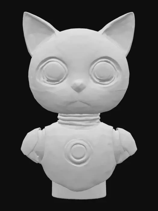 3D model for Steampunk Feline Robot