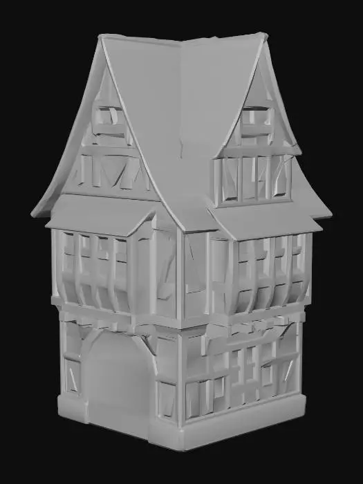 3D model for Medieval Cottage Model