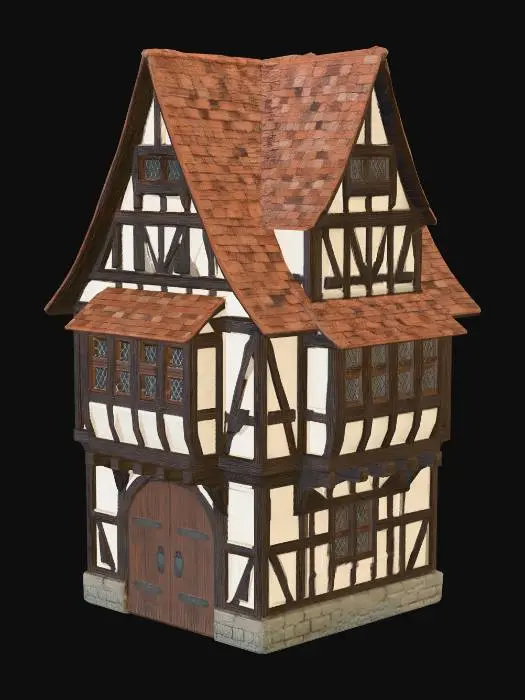 3D model for Medieval Cottage Model