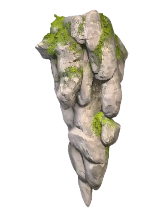 Mossy Monolith - Epic-3D-modell, genererad av AI