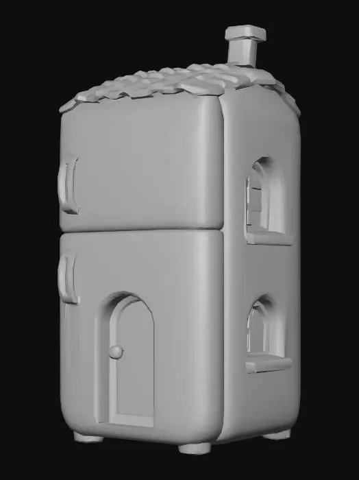 3D model for Two-Story Ceramic Cottage