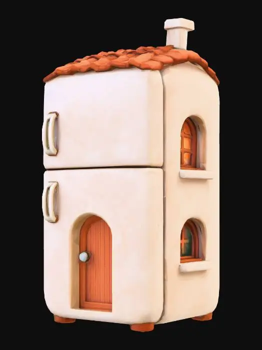 3D model for Two-Story Ceramic Cottage