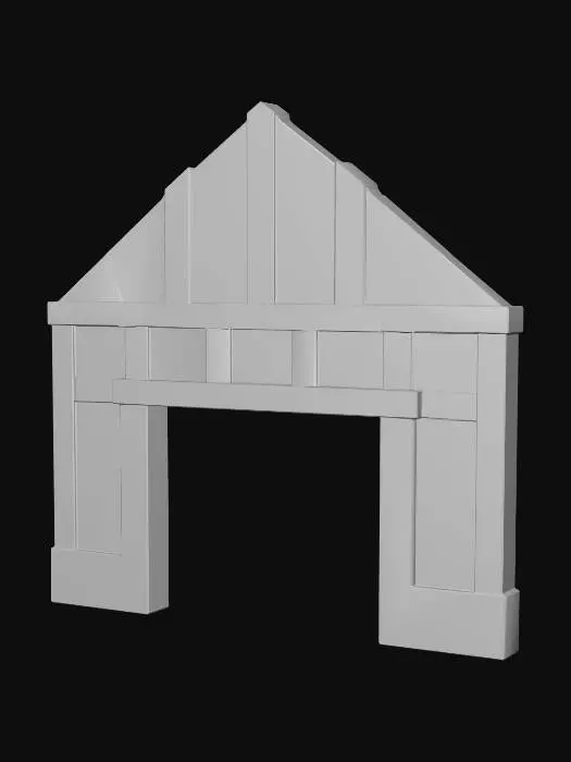 3D model for Timber-Framed Gateway