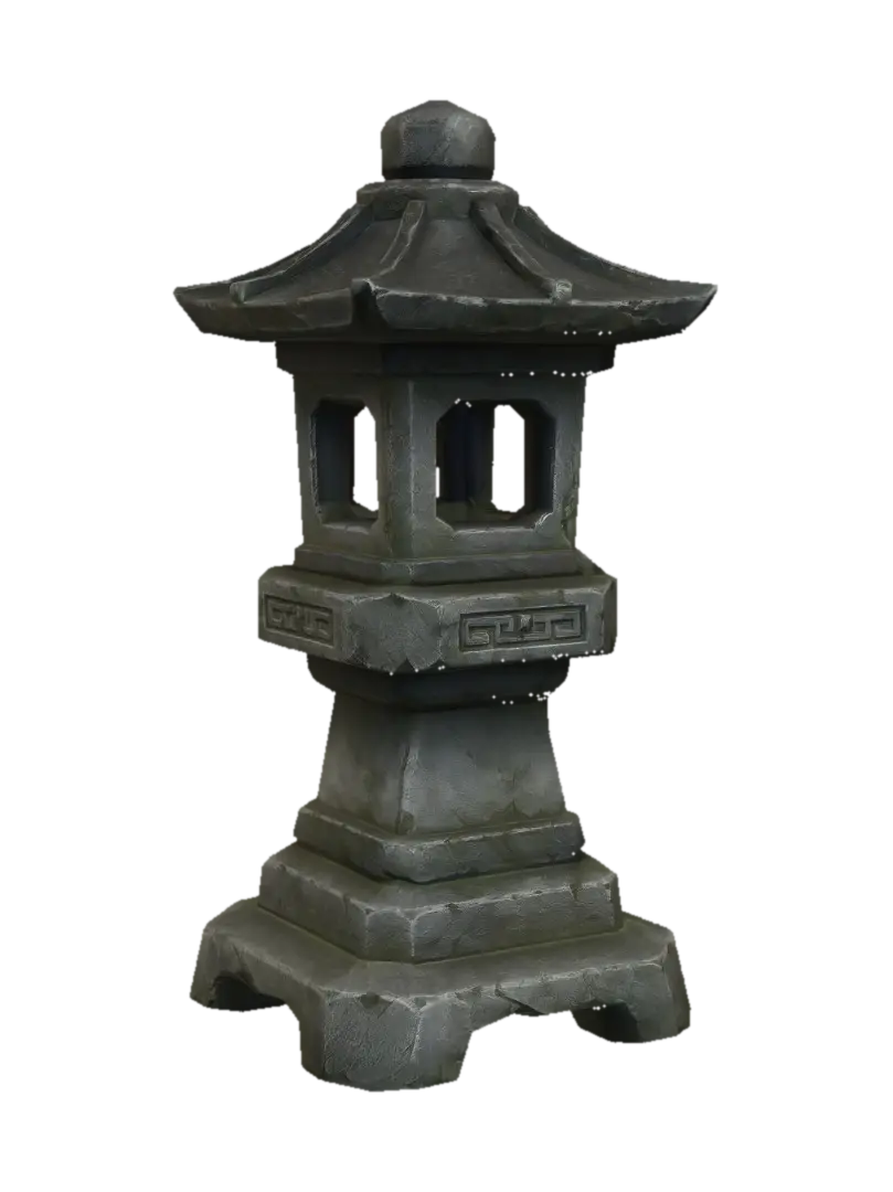 Garden Stone Lantern - Sculpture 的 AI 生成 3D 模型