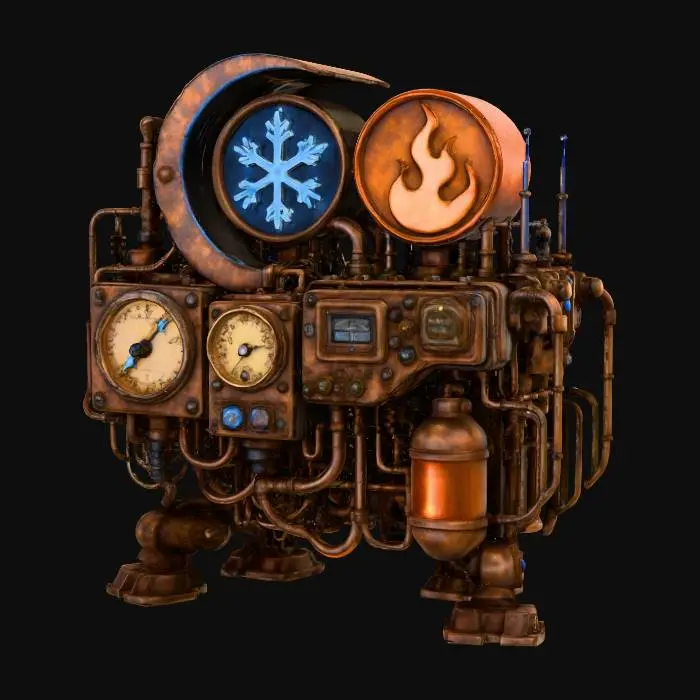 3D model for Steampunk Elemental Engine