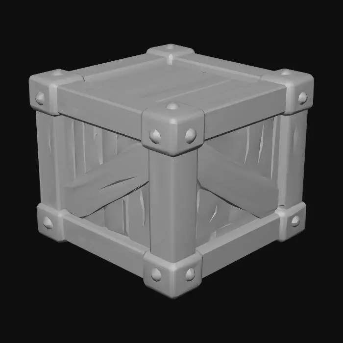 3D model for Ironbound Timber Crate