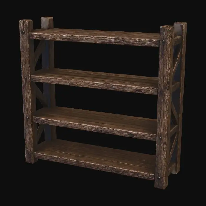 3D model for Weathered Timber Shelving