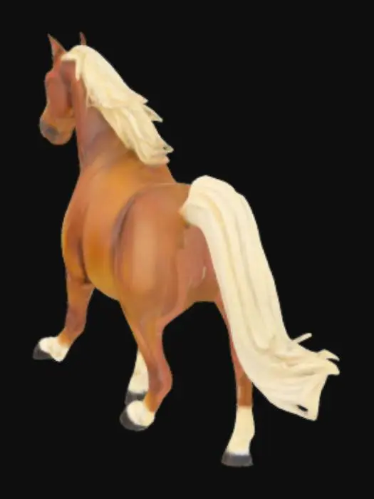 3D model for O cavalo Spirit, indomável e fiel, ensina coragem, fé e liberdade, refletindo a jornada cristã de confiança em Deus.