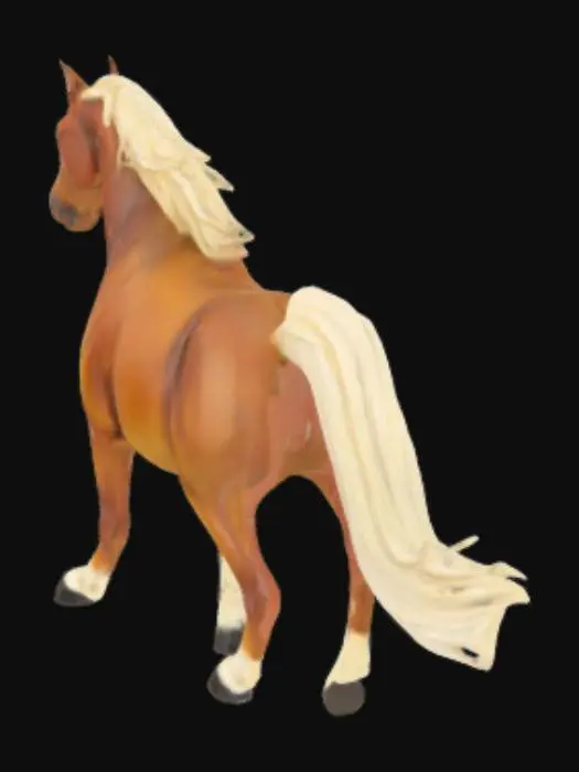 3D model for O cavalo Spirit, indomável e fiel, ensina coragem, fé e liberdade, refletindo a jornada cristã de confiança em Deus.