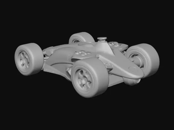 3D model for support de manette  en forme de formule 1