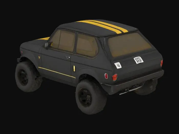 3D model for Retro Rally Hatchback