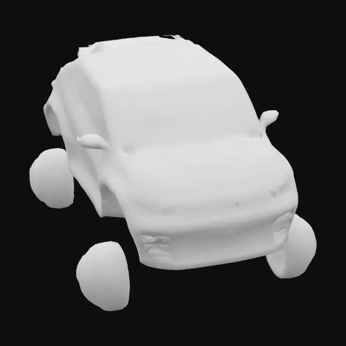 3D model for Yellow Hovercar Prototype