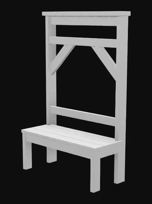 3D model for Entry bench