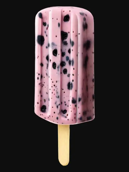 3D model for Blueberry Delight Popsicle