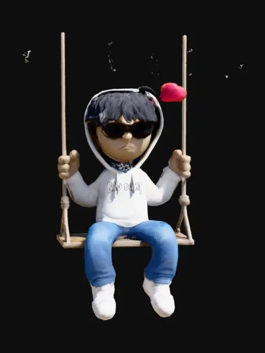 3D model for Sad Boy on a Swing