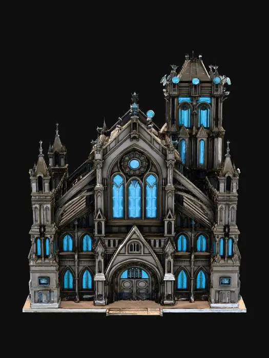 3D model for Cyber Gothic Cathedral