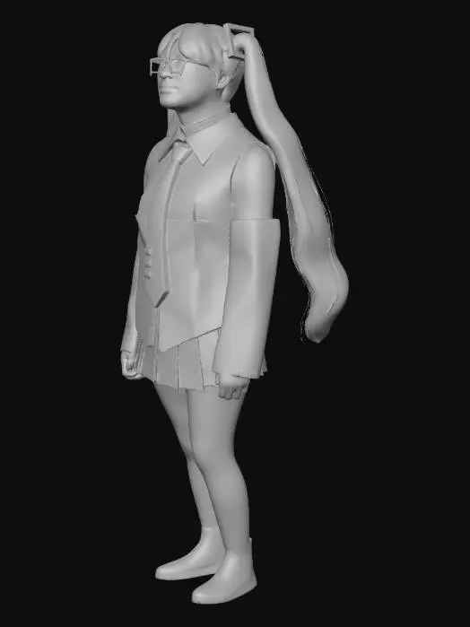 3D model for Hatsune Miku Cosplay Portrait