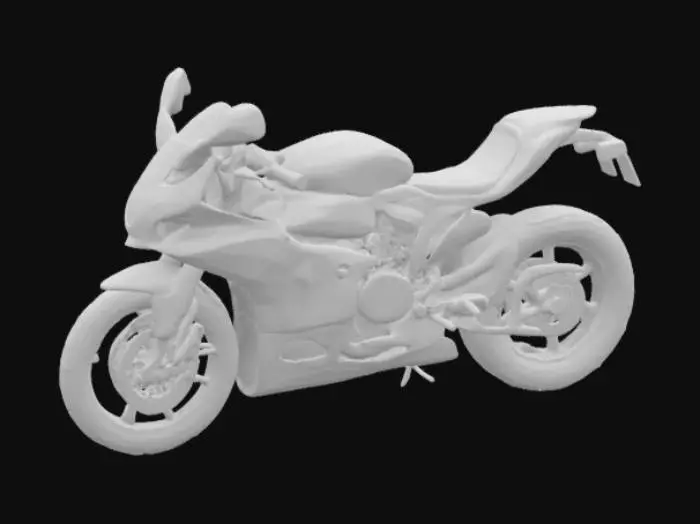 3D model for Red Sport Bike Model