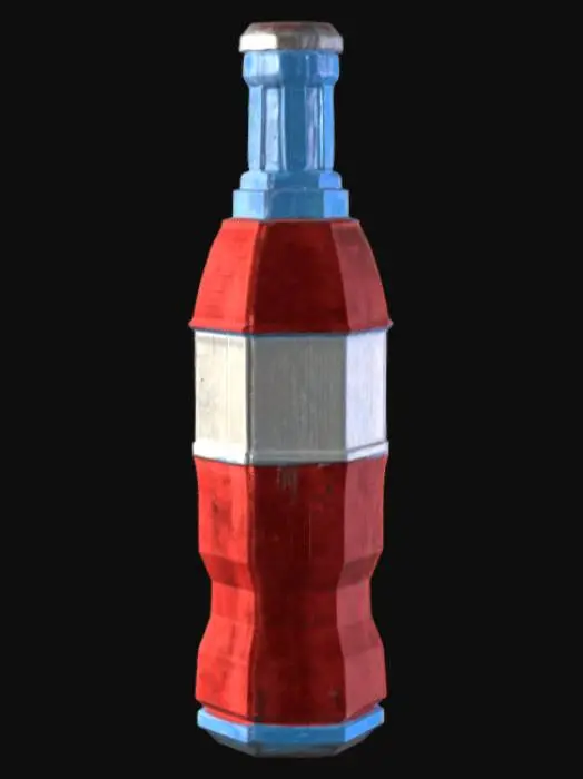 3D model for Pixel Soda Bottle