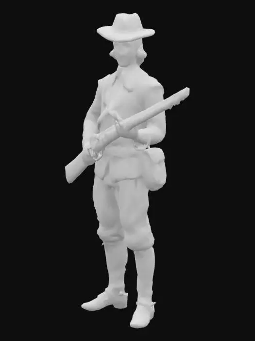 3D model for Colonial Musketeer