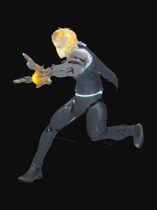 3D model for Cyborg Warrior Power Surge