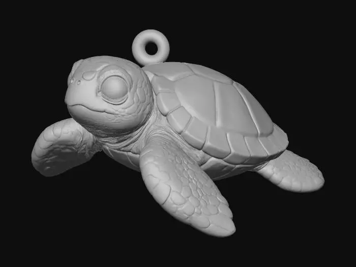3D model for Tiny Turtle Charm
