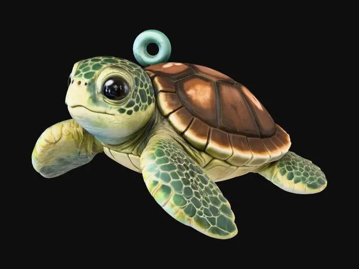 3D model for Tiny Turtle Charm