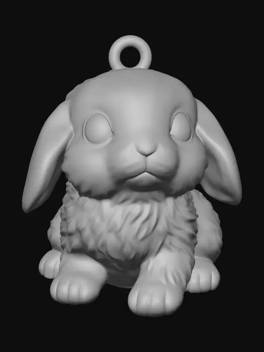 3D model for Keychain Bunny