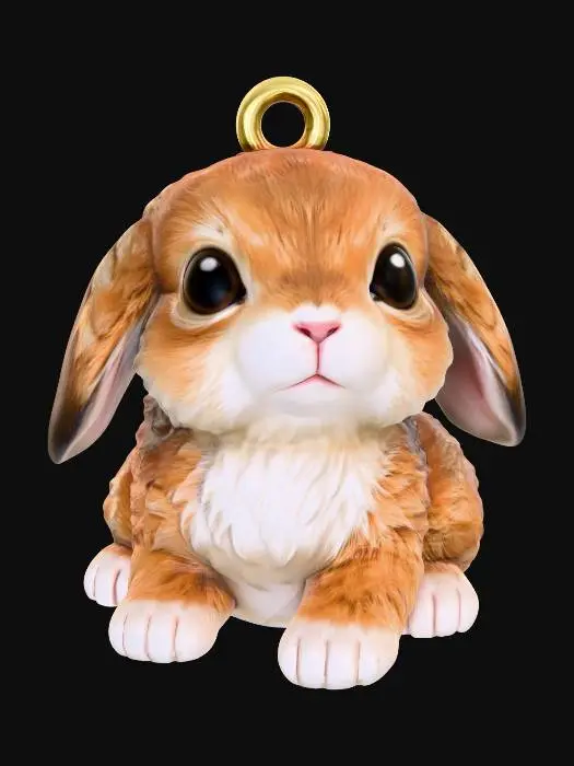 3D model for Keychain Bunny