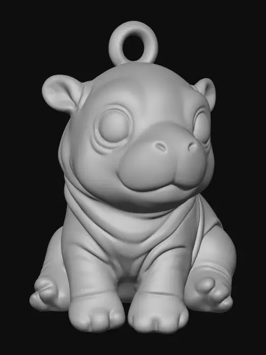 3D model for Tiny Hippo Charm