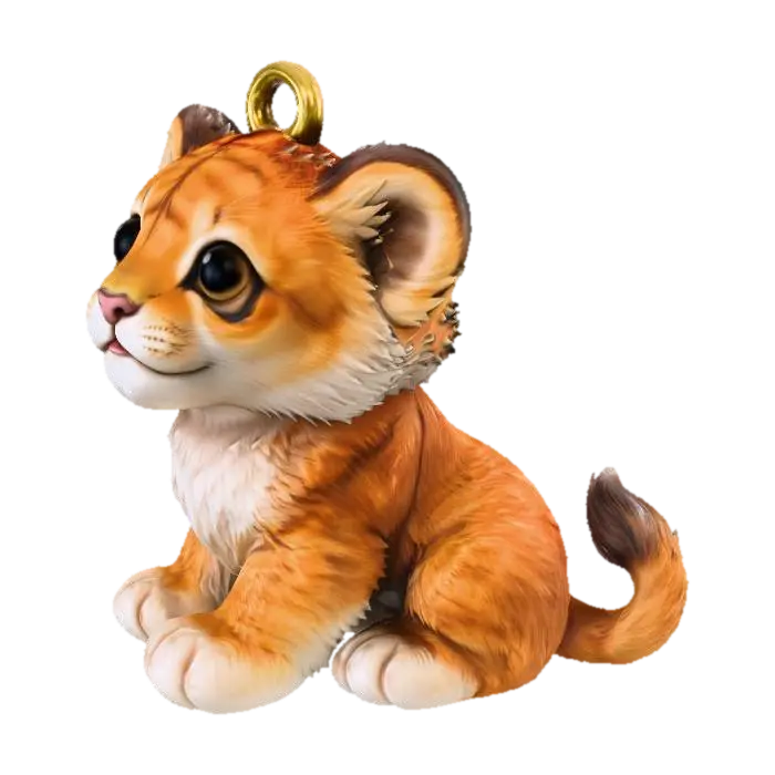 Cub Charm 3D model, AI generated