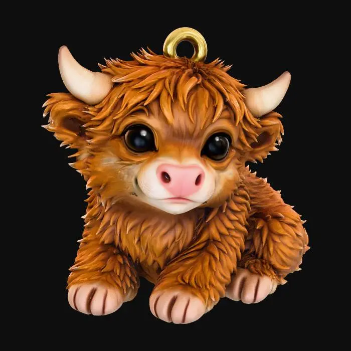 3D model for Cuddly Calf Charm