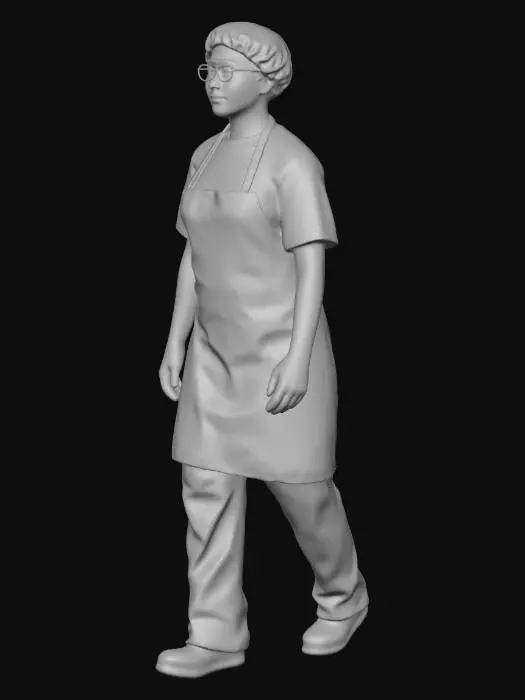 3D model for cleaner walking