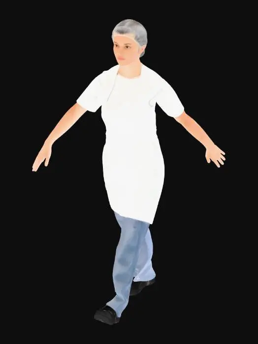 3D model for agente d'entretien comme sur les référence mais sans lunette