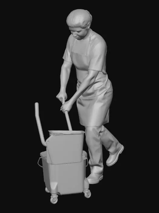 3D model for Cleaning Routine