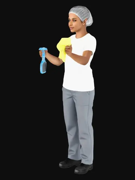 3D model for Cleaning Routine